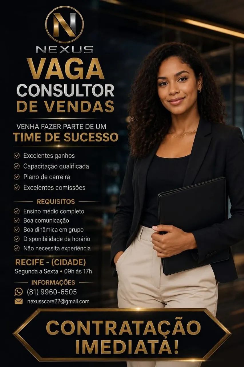 VAGAS DE EMPREGO EM RECIDE  - Foto 4
