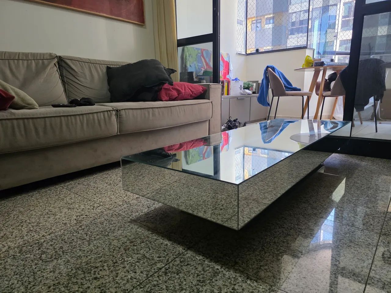 Mesa de centro de espelho 150x50x25 - Foto 2