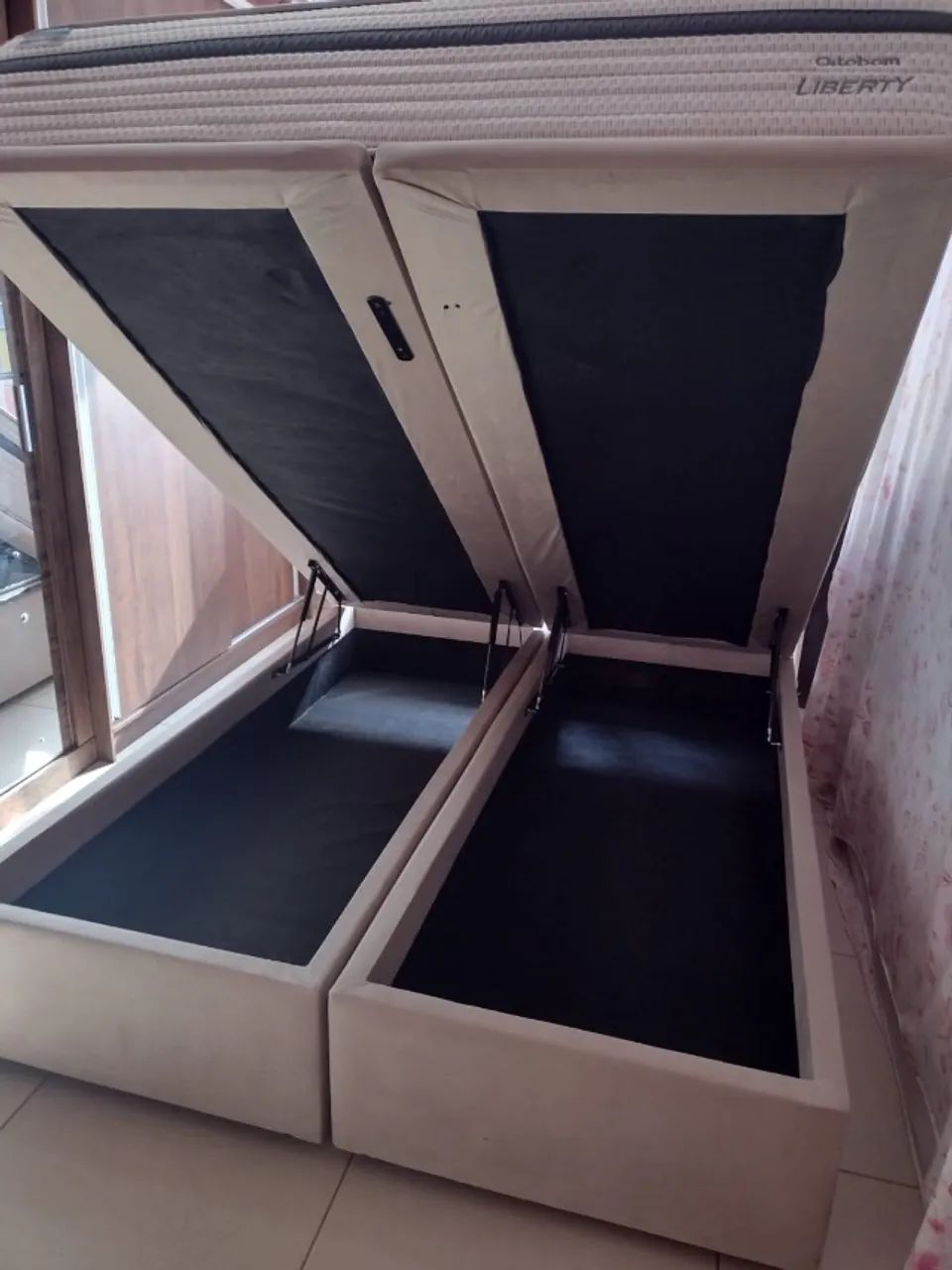 Cama Box Queen Ortobom com baú - Foto 4