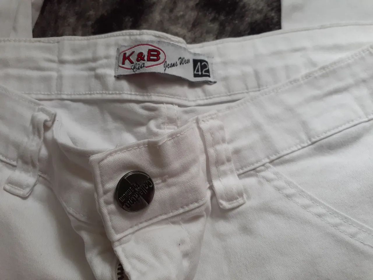 Calça branca 42 - Foto 3
