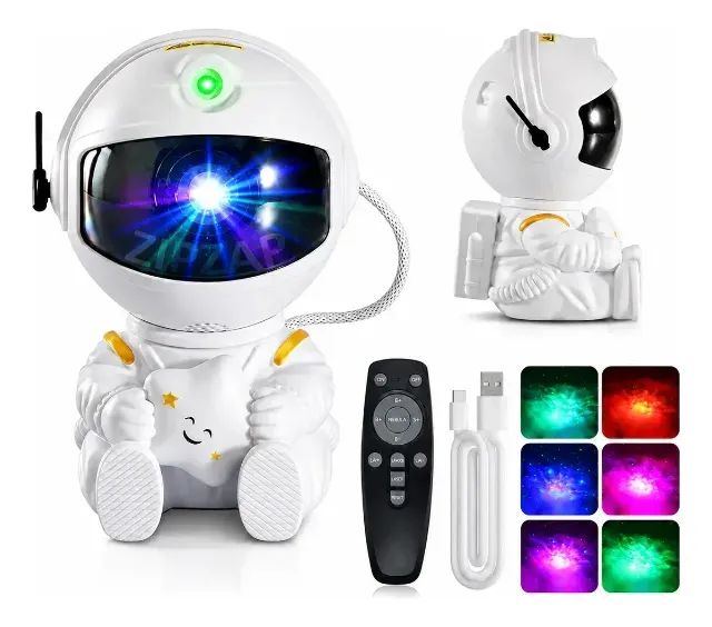 Mini Projetor Galáxia Astronauta Led Luminária Noturna - Foto 5