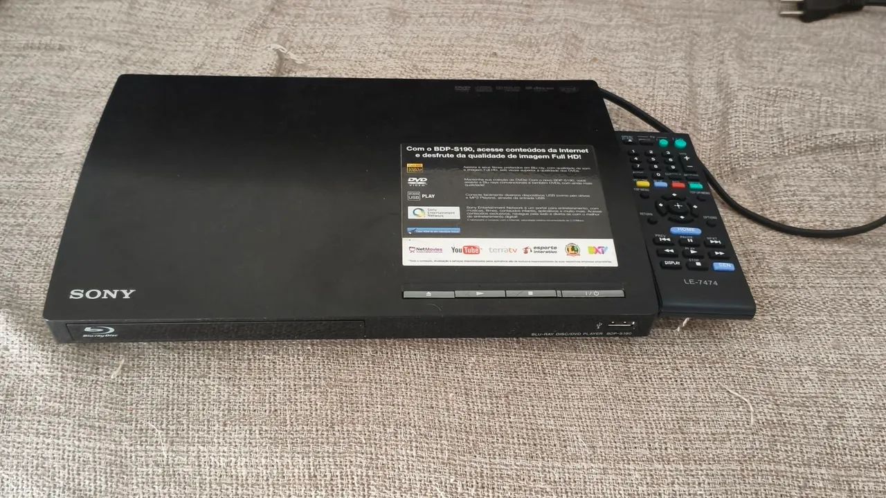 Blu-ray Sony bdp-s190 - DVD, Blu-Ray e Vídeo Cassete - Jardim