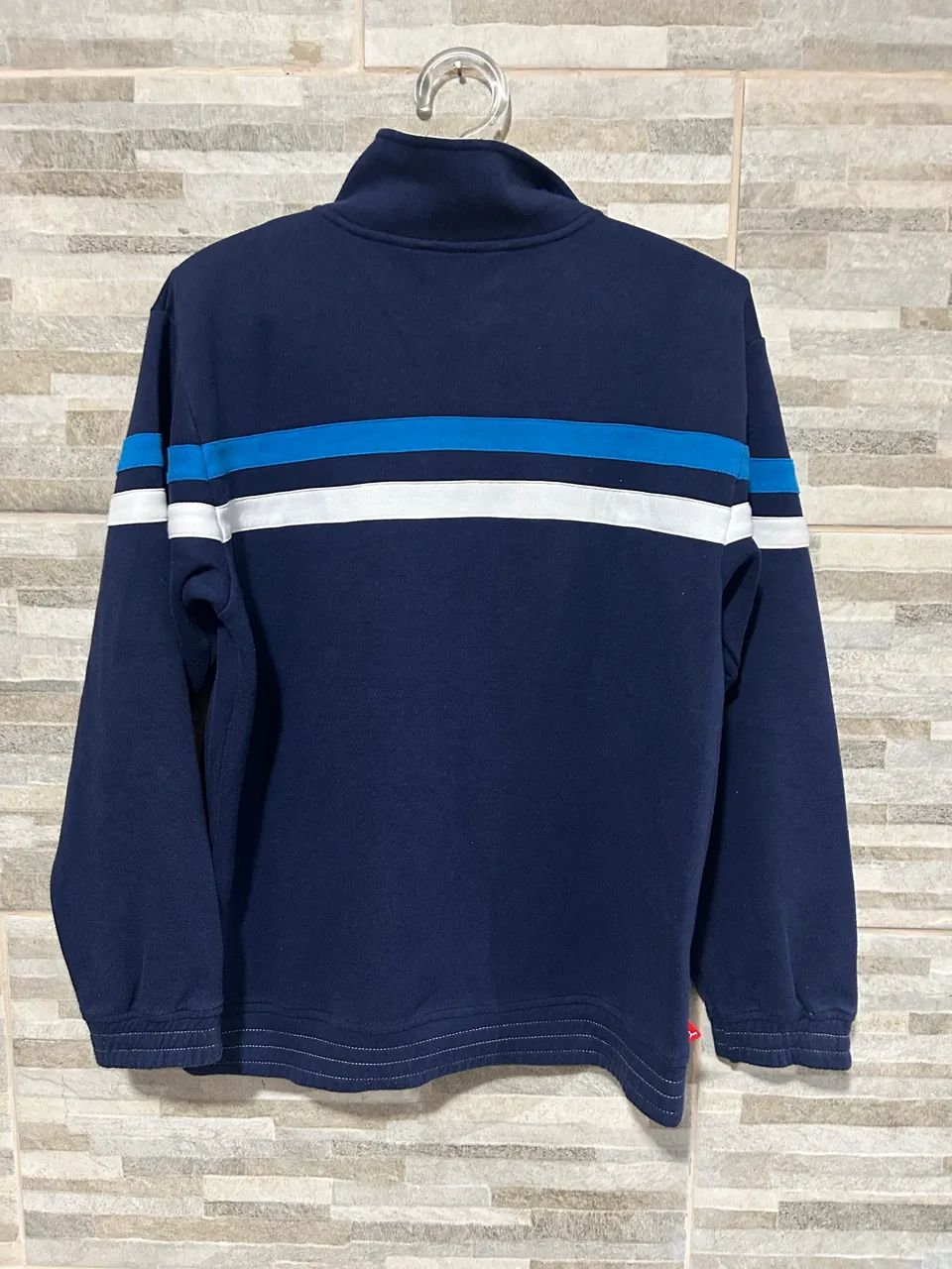 Jaqueta moletom azul vintage Puma P - Foto 4