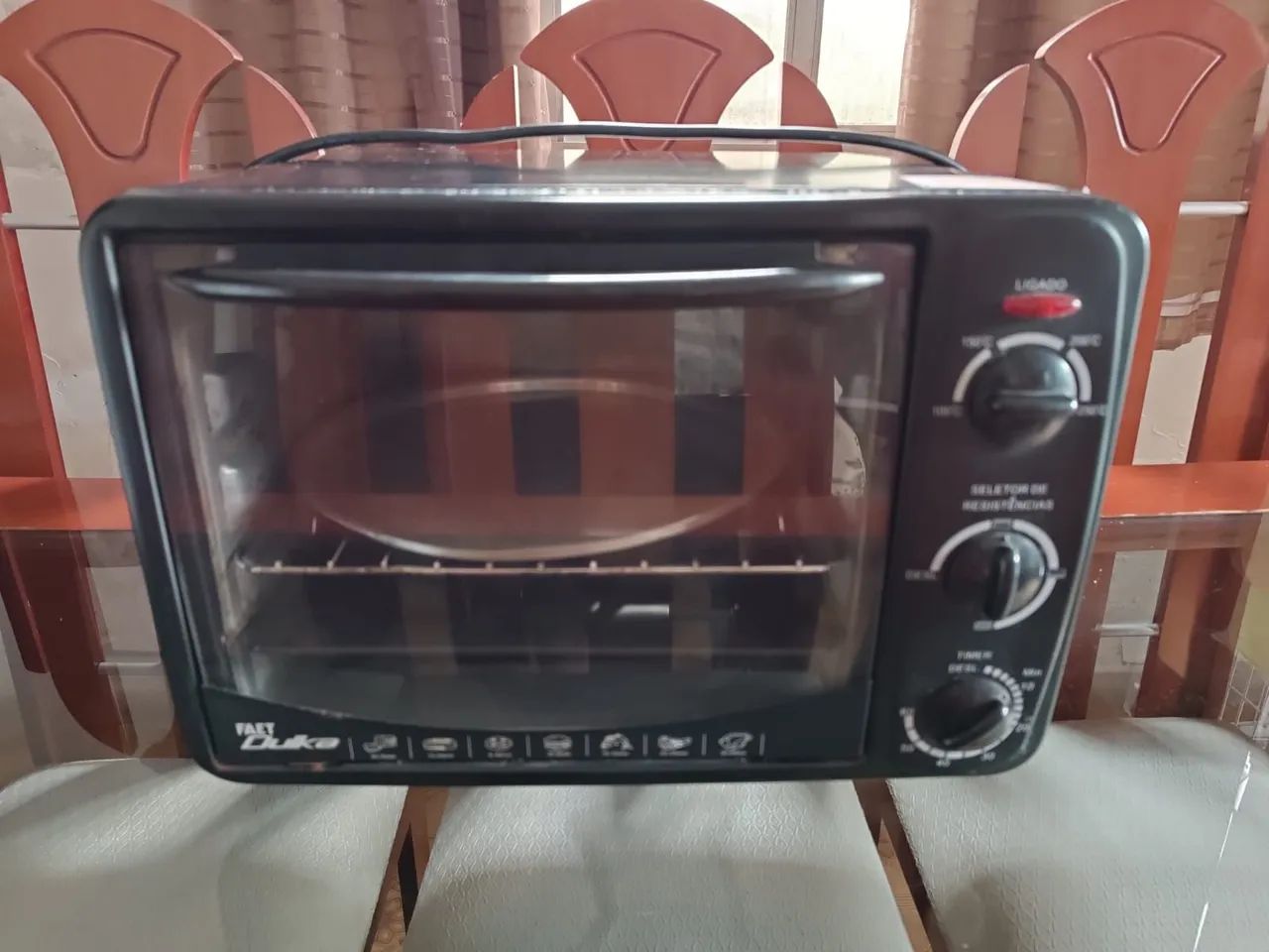 Forno Grande Larg 40cm Elétrico FD-18L Não liga. Problema no Termostato (Bangu)