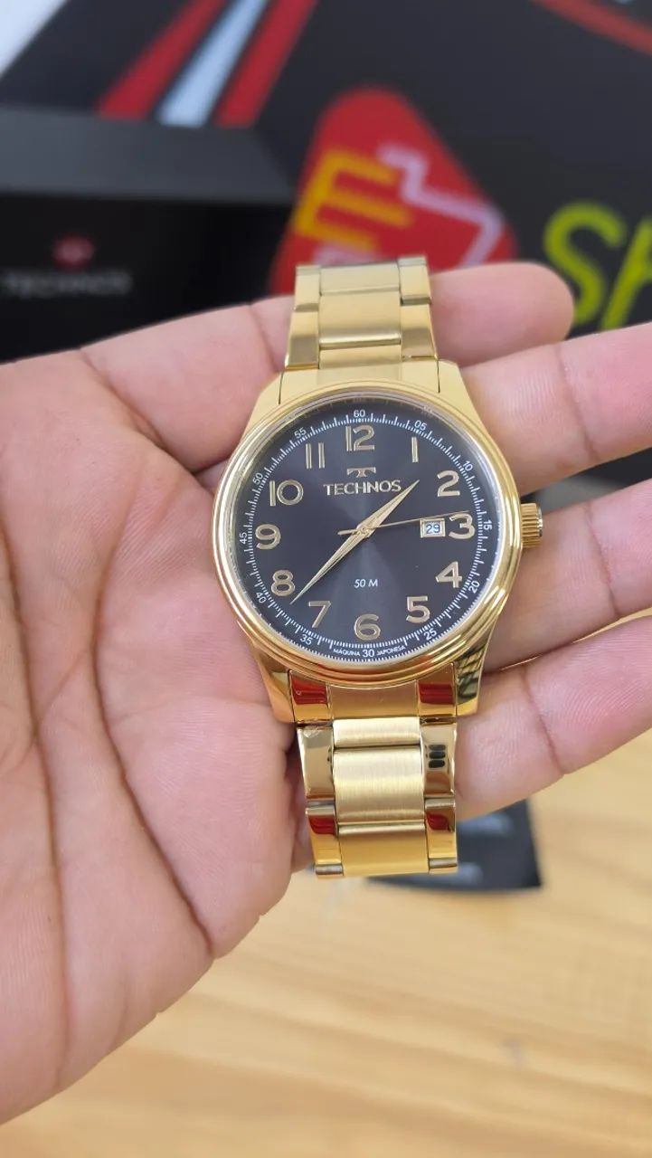 Relógio Technos Dourado - 2115UCI/1P - Foto 3