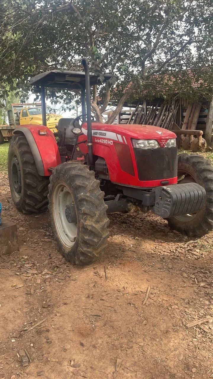 TRATOR MASSEY - FERGUSON 4X4 TURBO 4290 HD ANO 2015-2015 - Foto 4
