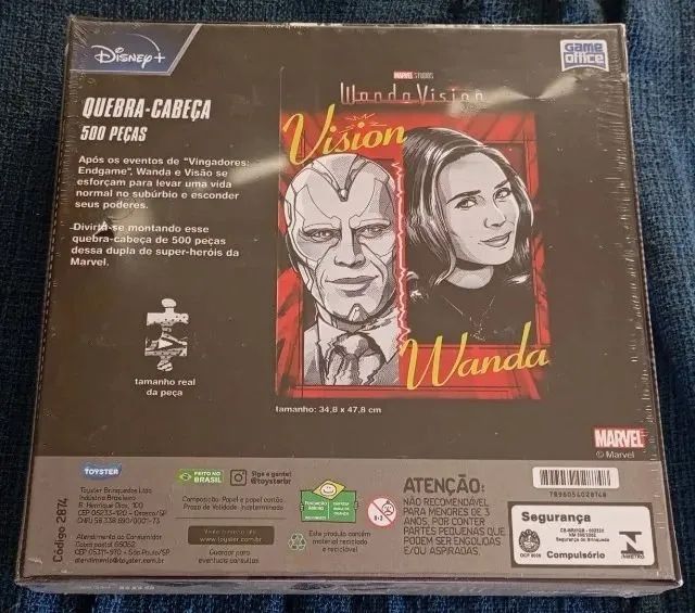 Quebra Cabeça WandaVision 500 Peças ( Lacrado ) - Foto 2