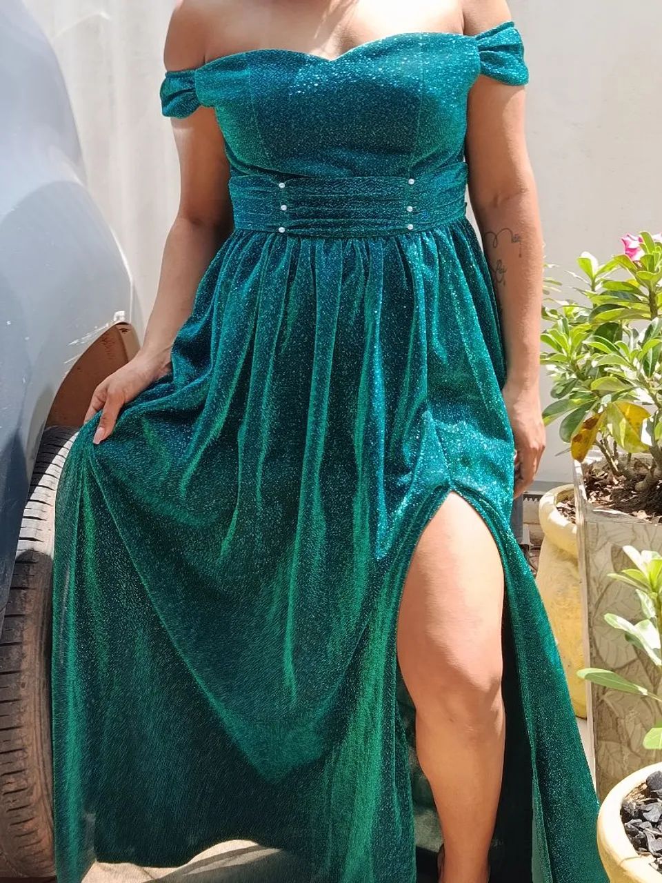 Vestido verde formatura 