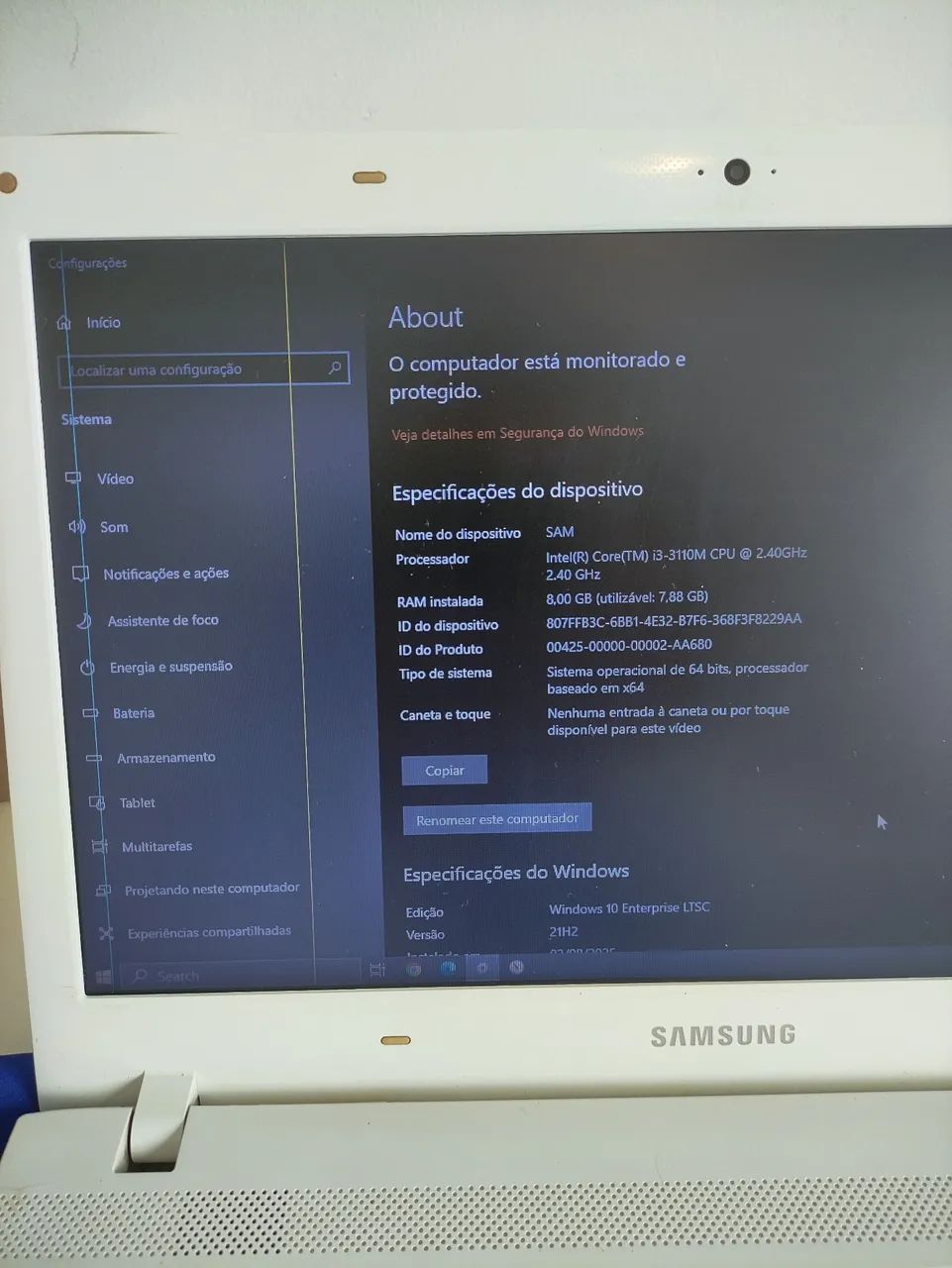 Notebook I3 8GB Samsung  - Foto 2
