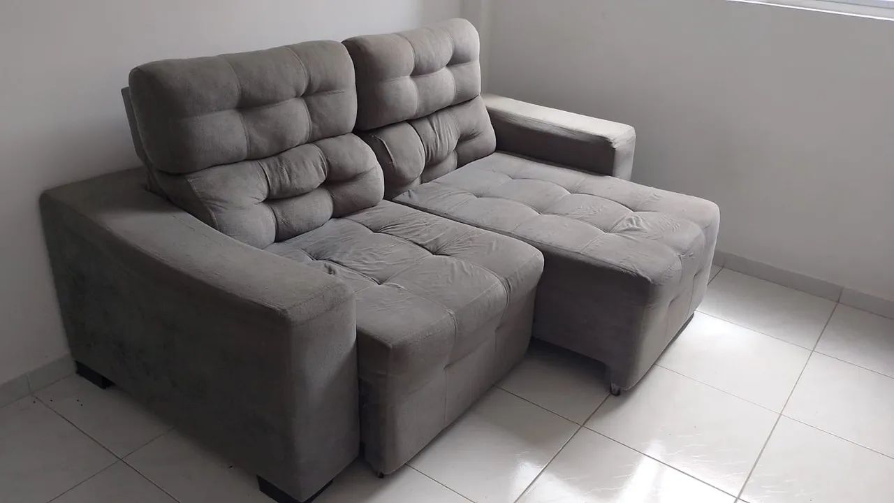 Sofá reclinável 2 lugares 