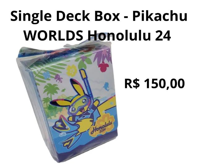 Pokémon - Single Deck Box EXCLUSIVA dos torneios mundiais - Original e lacrada - Foto 3