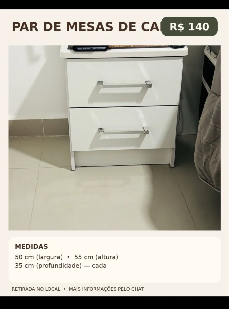 Conjunto de quarto : vendo separado  - Foto 2