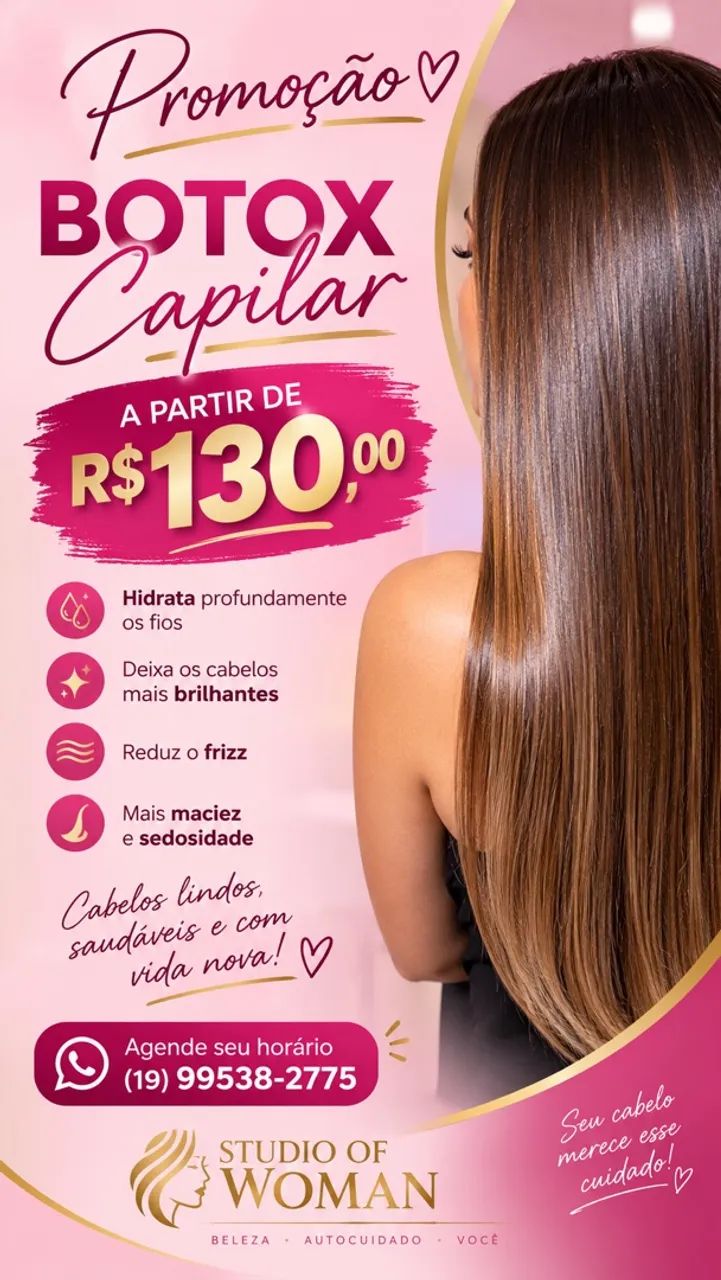 Promoção botox selagem progressiva  - Foto 2