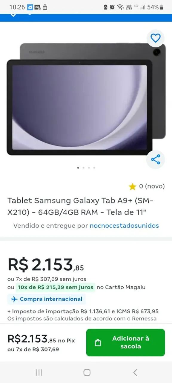 Tablet Samsung com nota fiscal - Foto 5