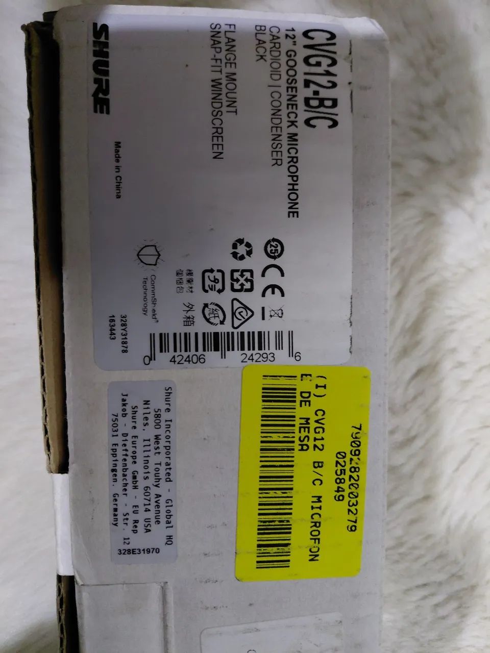 2 Microfones  shure gooseneck semi novo 