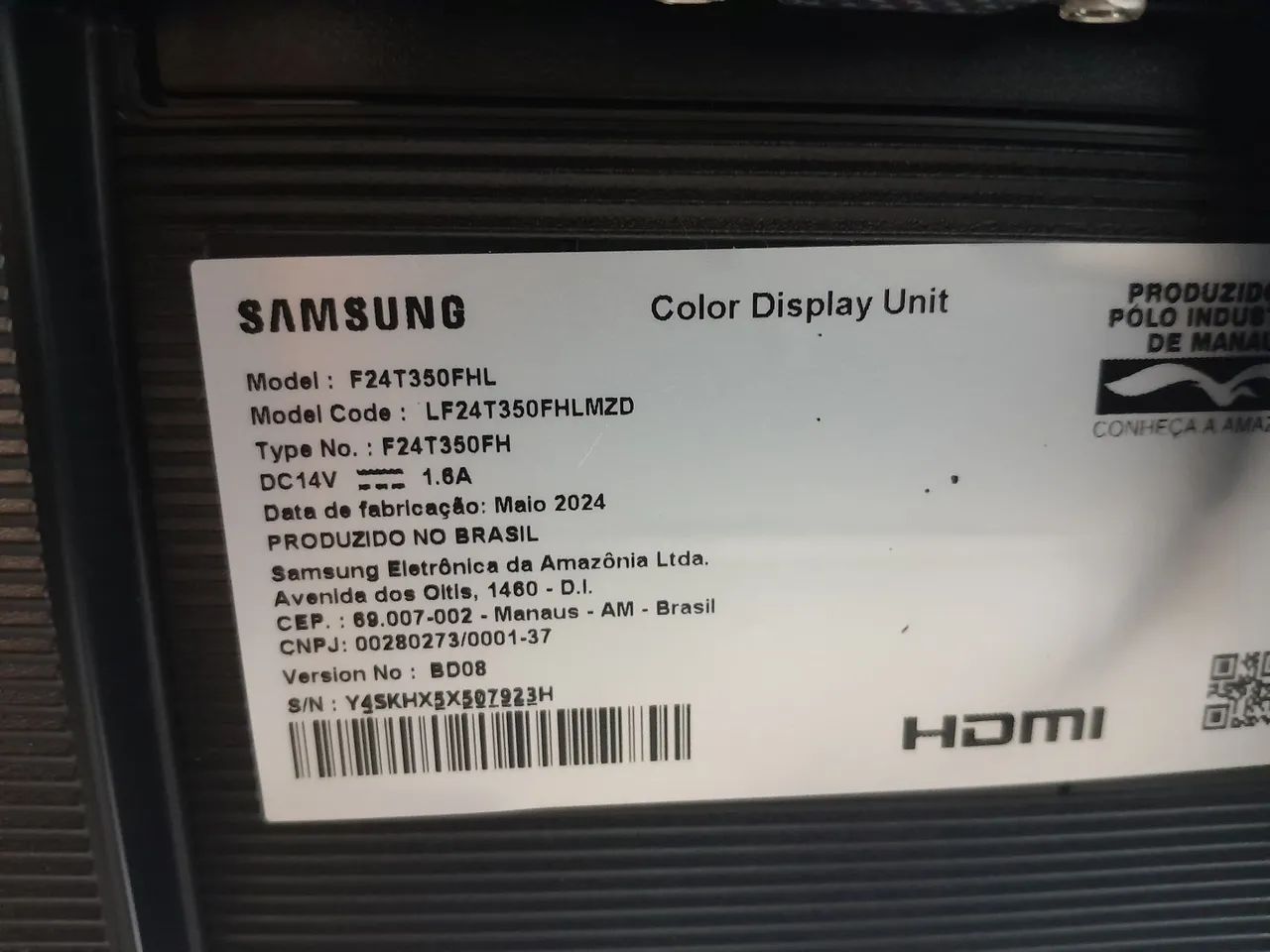 Monitor Samsung 24 Polegadas Full HD T350 - Foto 3