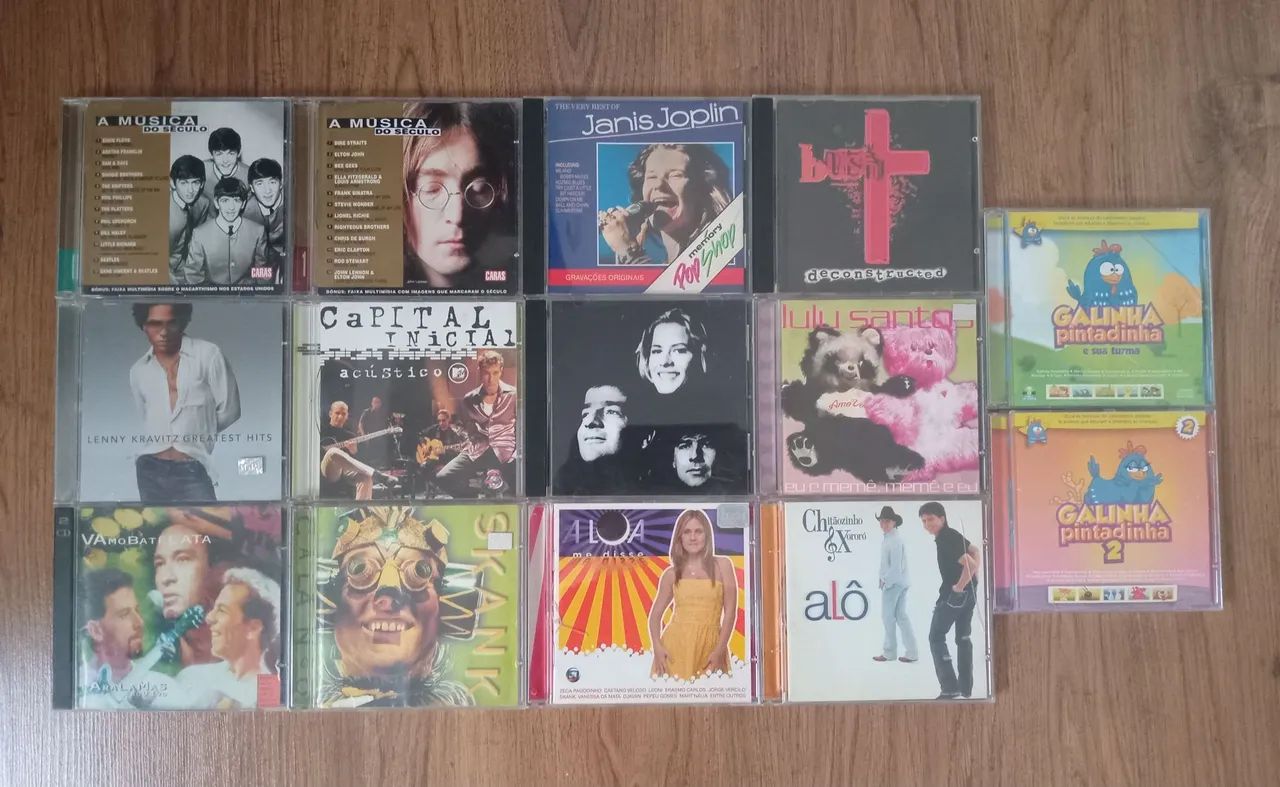 CD de rock Internacional e bandas nacionais 