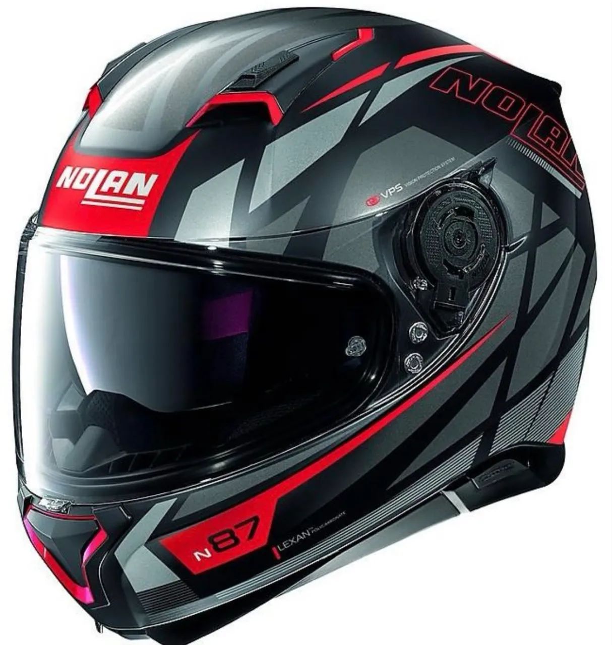 Capacete Nolan N87 número 58 com Intercomunicador Lexin B4FM