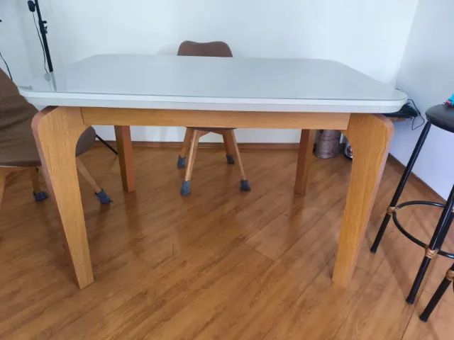 Mesa de Jantas Retangular Laqueada - Cor Off White - Foto 4