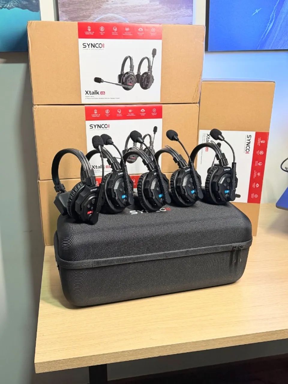SYNCO XTalk X5 - Novo e Lacrado Kit com 5 intercomunicador 