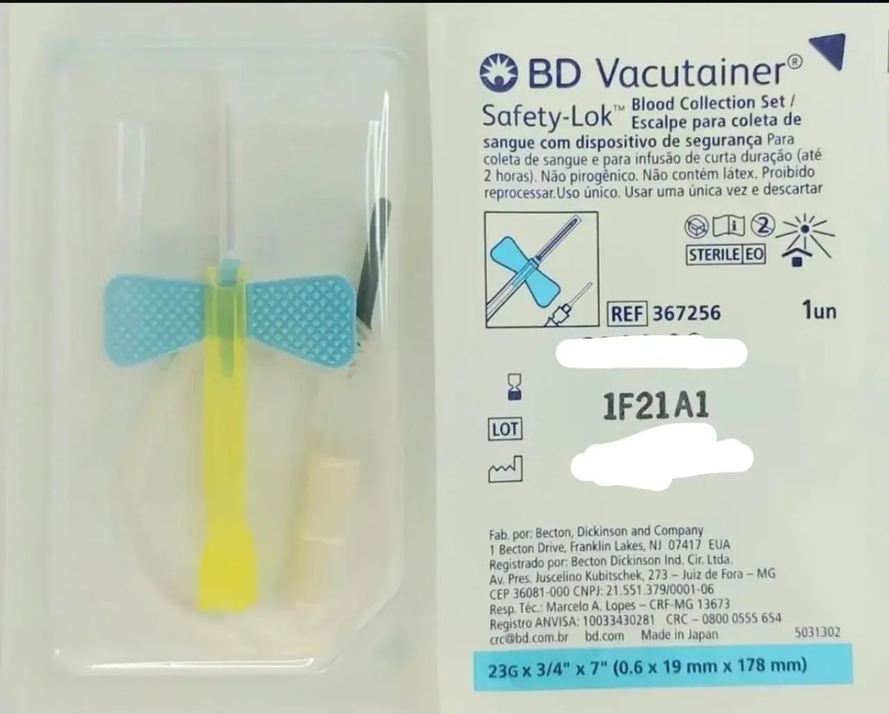 SCAP VACUTAINER BD 23G CAIXA COM 50 UNIDS  - Foto 3