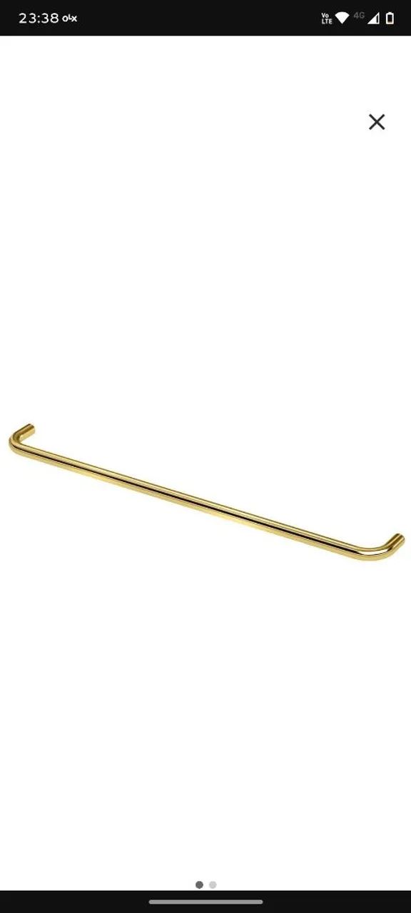 Toalheiro bastão mix & match 70cm ouro escovado DOCOL - Foto 3