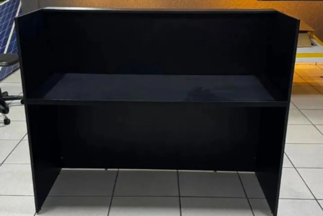 Balcão caixa MDF preto novo - Foto 2