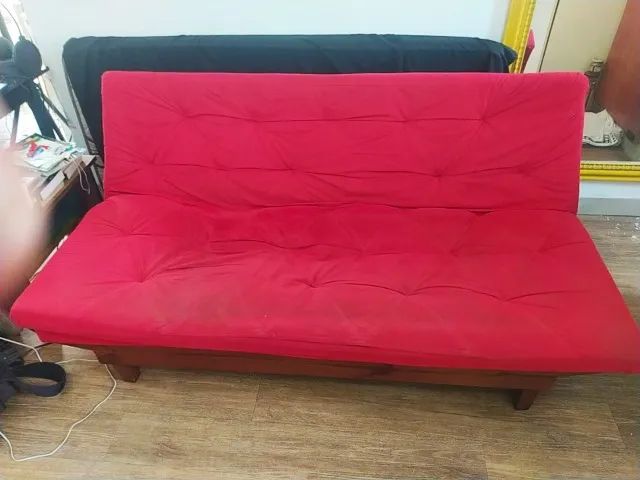 Sofá Cama Caribe Madeira Maciça (Para Reforma Completa / Conserto) - Foto 2