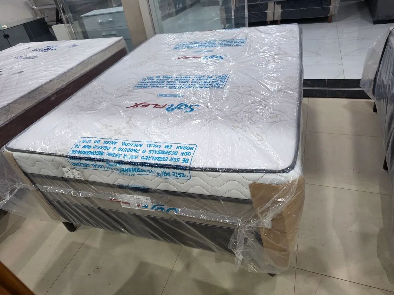 Cama  conjugada casal molas ensacadas nova  - Foto 4