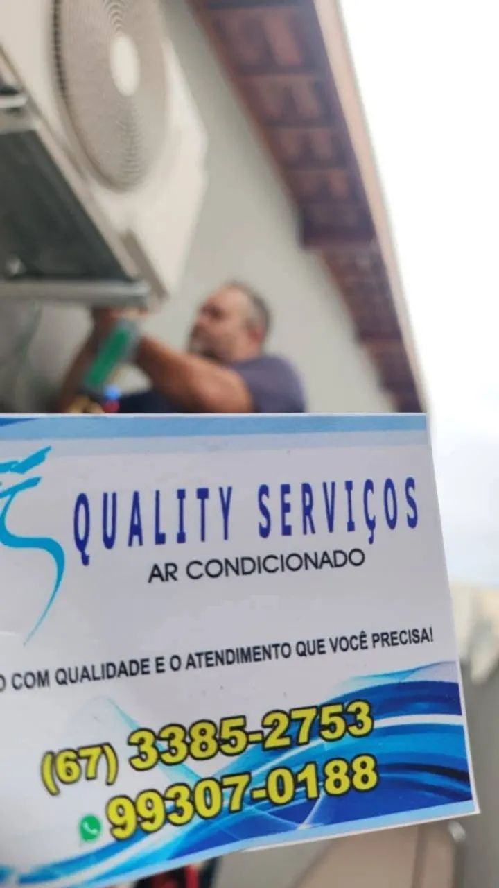 Instalação ar condicionado Split -Empresa Quality Serviços Campo Grande-MS