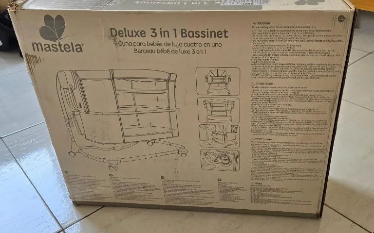 Berço Moisés Mastela Deluxe 3 em 1 com Bluetooth (Na Caixa!) - Foto 4