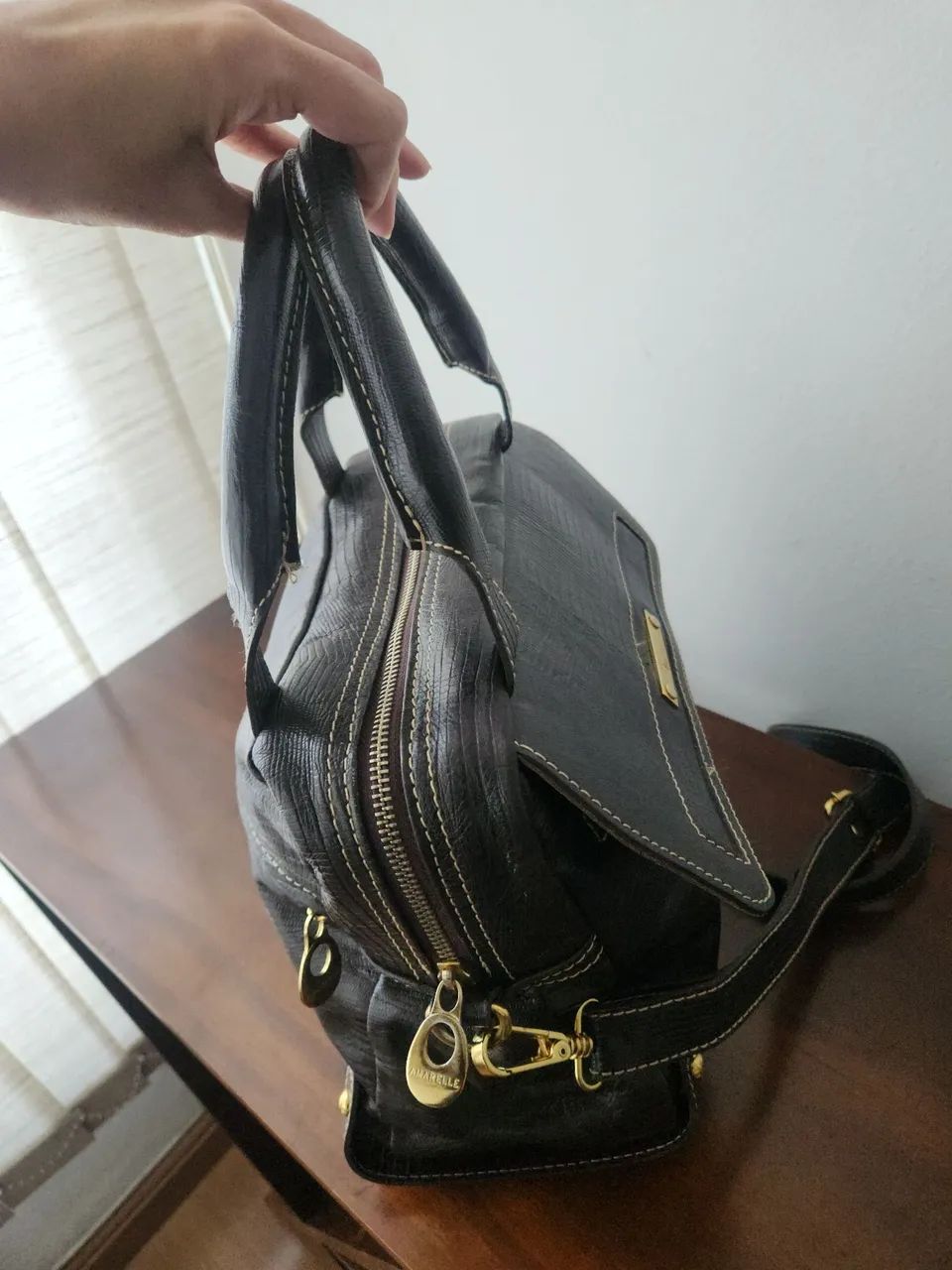 Bolsa couro Amarelle - Foto 2