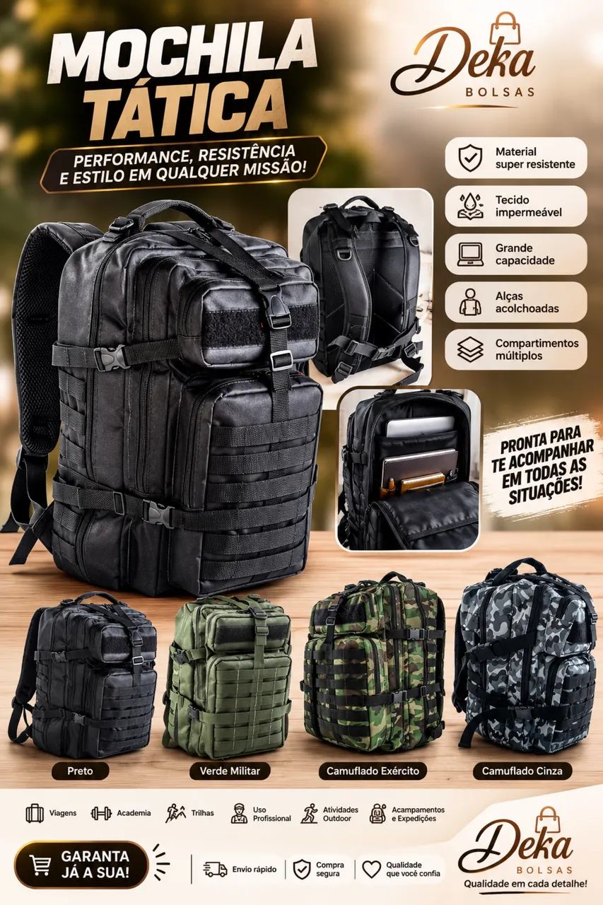 Mochilas táticas 