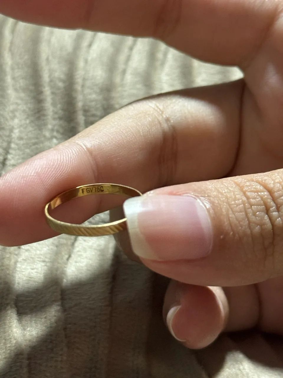 Anel ouro 18k tamanho 16 - Foto 2