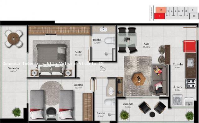 Apartamento para venda em vitória, barro vermelho, 2 dormitórios, 1 suíte, 2 banheiros, 1 - Foto 16