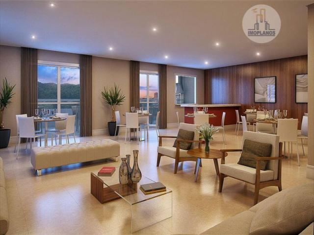 Apartamento com 2 dormitórios à venda, 95 m² por r$ 399.000,00 - canto do forte - praia gr - Foto 3
