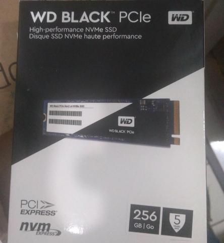 NVMe Western Digital Black 256gb