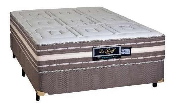 Cama Box Casal Sankonfort Le Griff em molas ensacadas - Top de Linha!