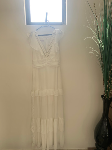 vestido branco olx