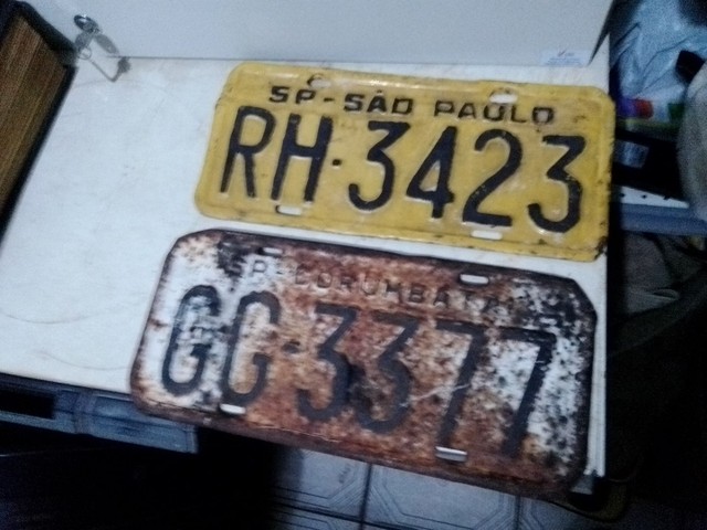 Placas antigas