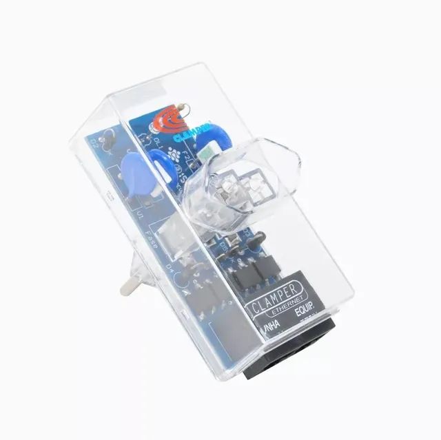 Clamper protetor de sobrecarga Energia + Ethernet Poe Rj45 10/100 Mbps - Foto 2