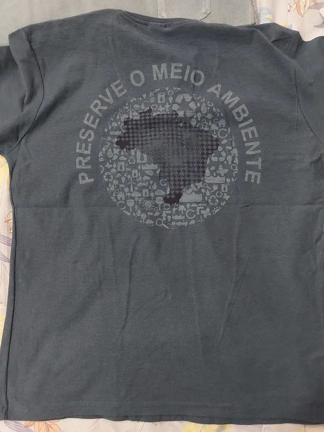 Camisa malha algodao tamanho G estado de novas - Foto 4