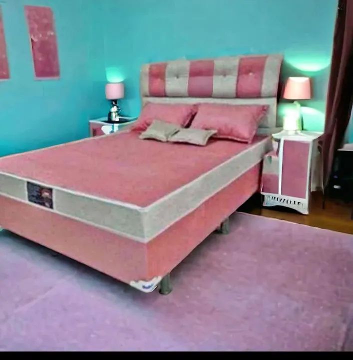 Cama box de casal nova D33 entrega grátis 