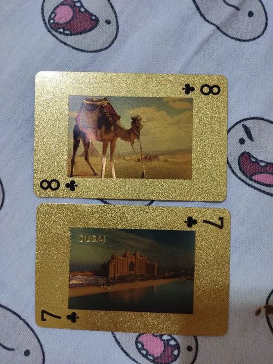 Baralho de Cartas Dourado DUBAI - Foto 2