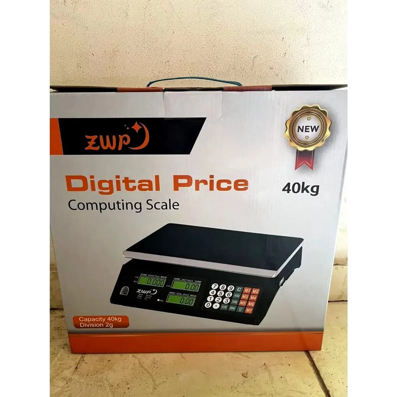 Balança digital 40 kg com bateria Recarregável