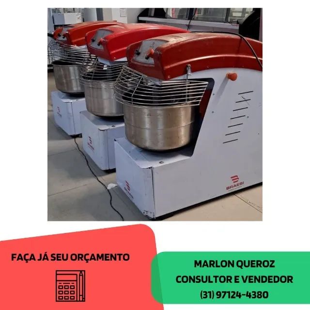 Amassadeira Nova 25KG Espiral Monofasica AE25