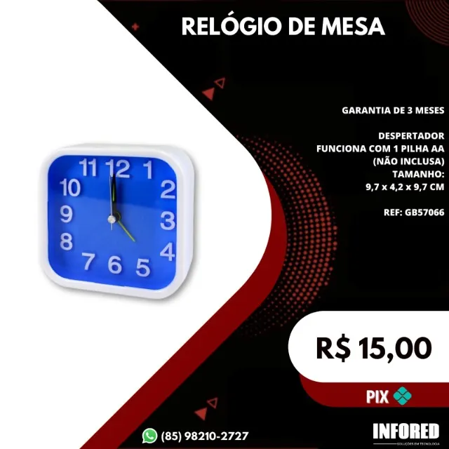 Relógio de mesa GB57066