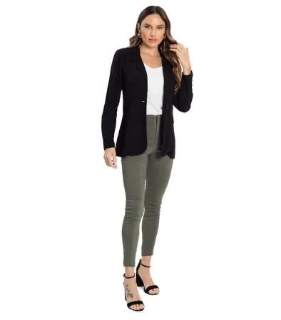 Blazer preto G botão centro  - Foto 2