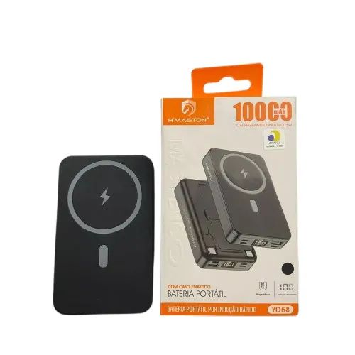 Carregador Portatil Power Bank com Carregamento de indução 10000Mah - Foto 5