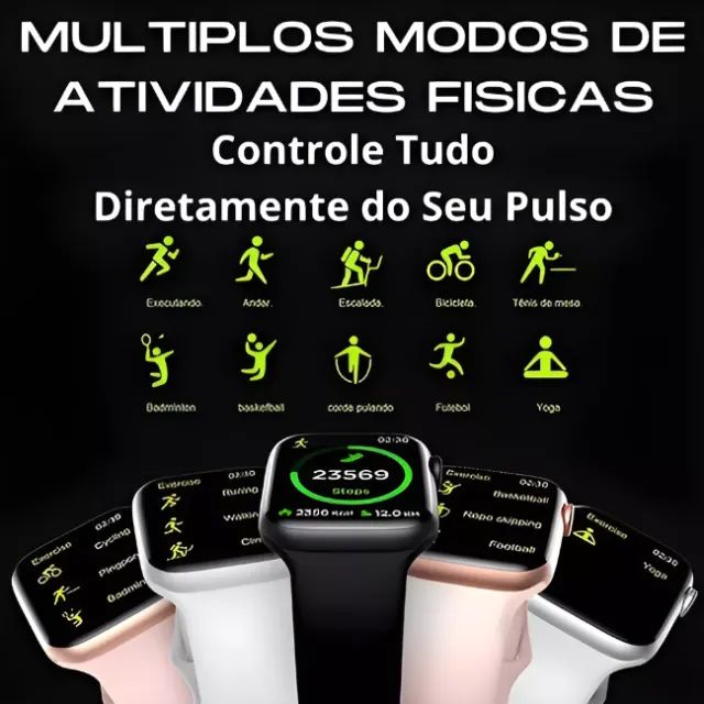 Smartwatch Hw9 Pro Max Com 3 Pulseiras de BRINDE Tela Amoled - Foto 3